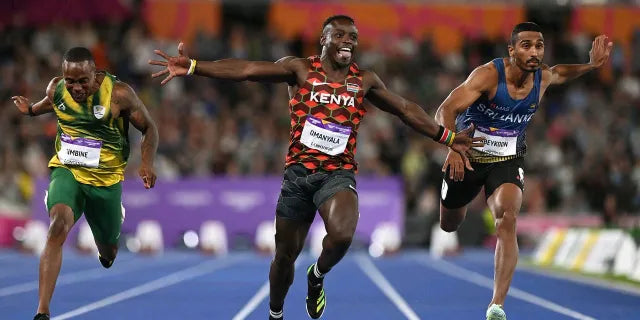 Sprinter Ferdinand Omanyala adidas running shoes 