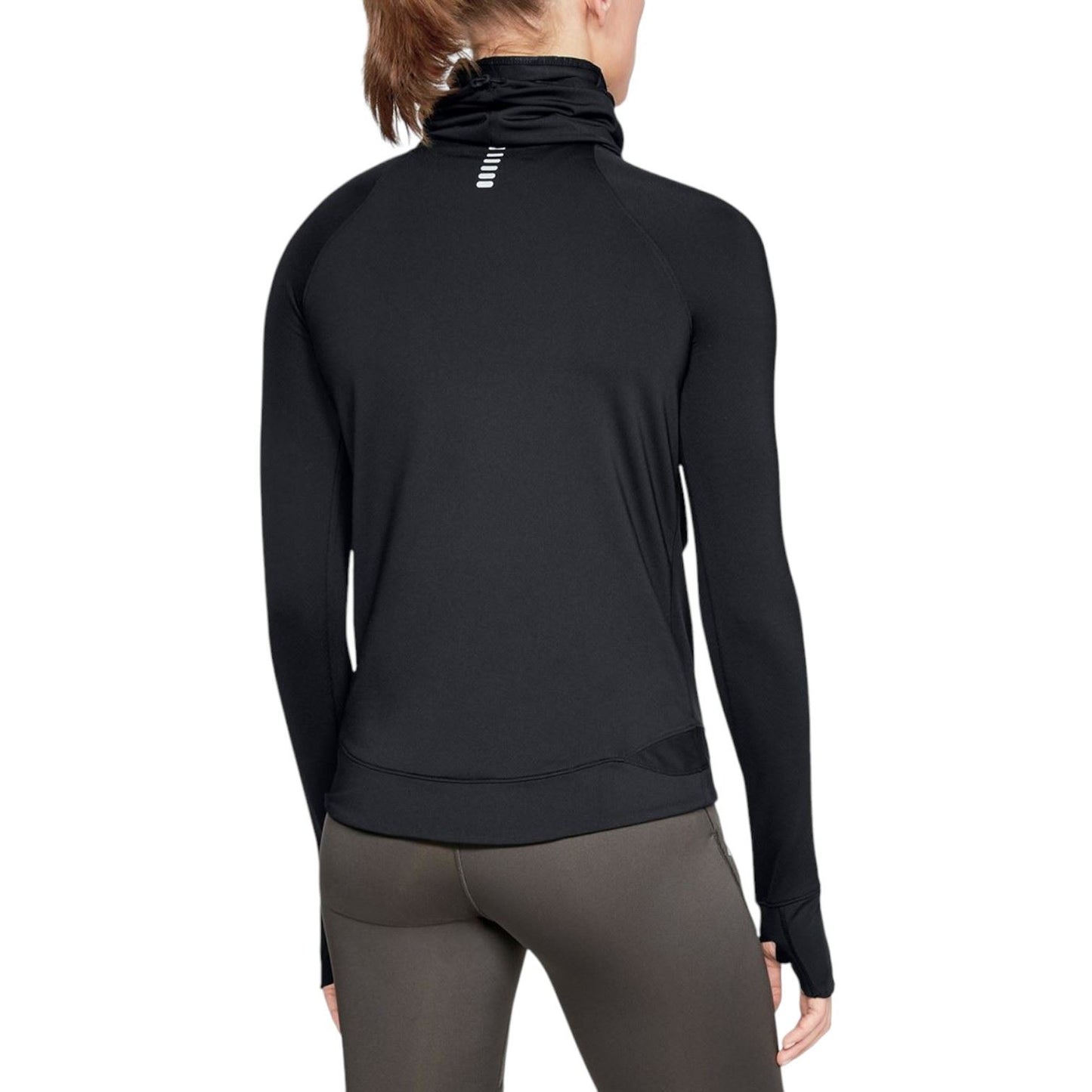 Under Armour Womens CG Reactor Run Funnel Warm-up Top Black