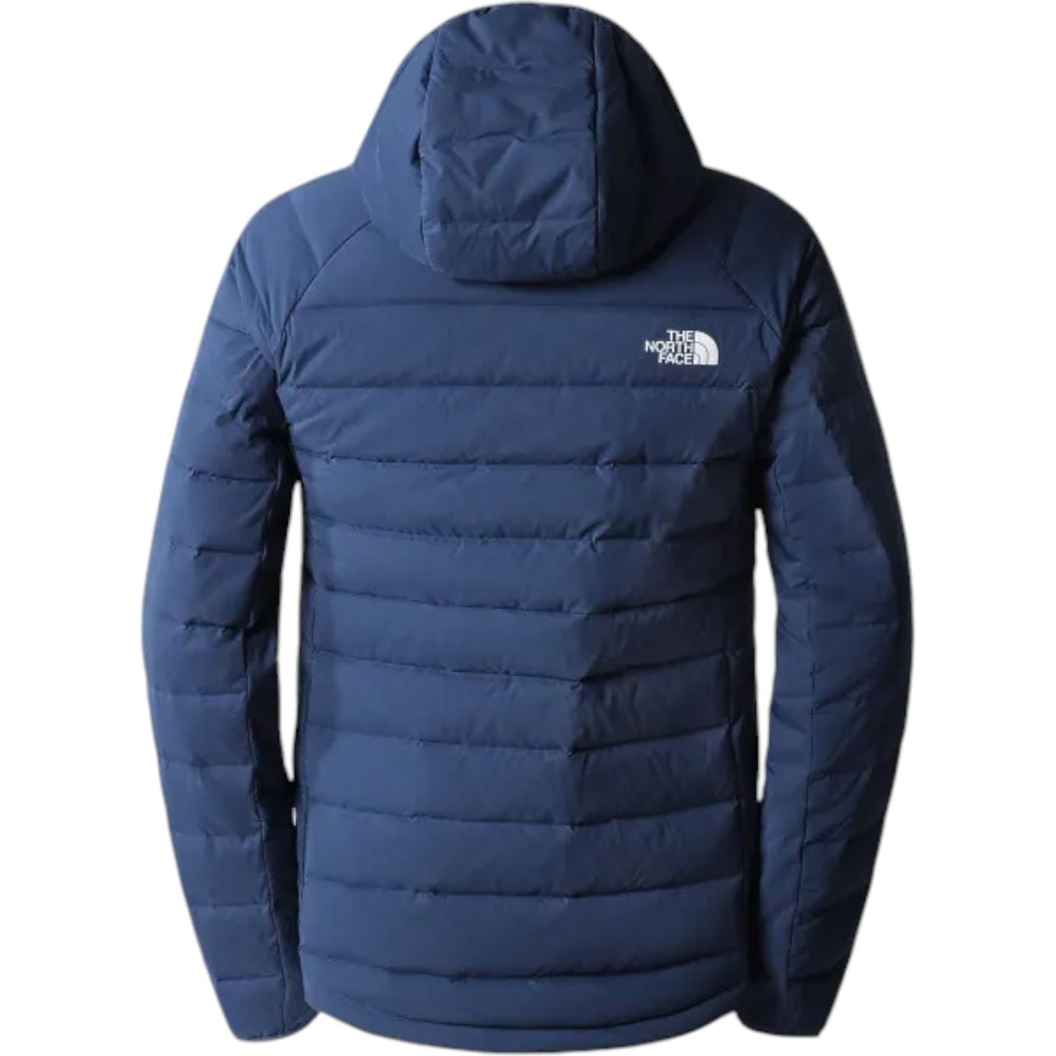 The North Face Mens Bellaview Stretch Down Hooded Jacket Blue