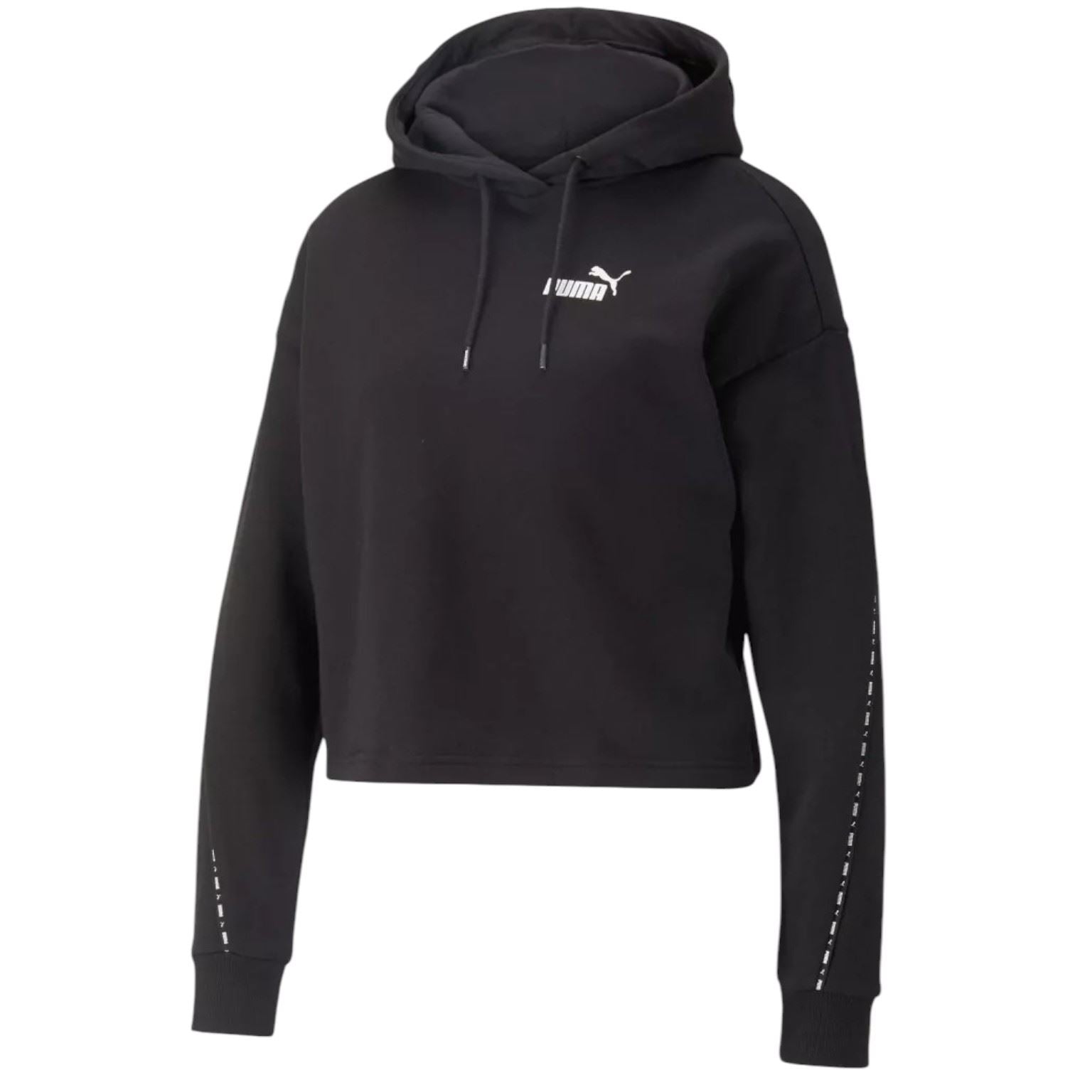 Puma Womens Power Tape Hoodie Black