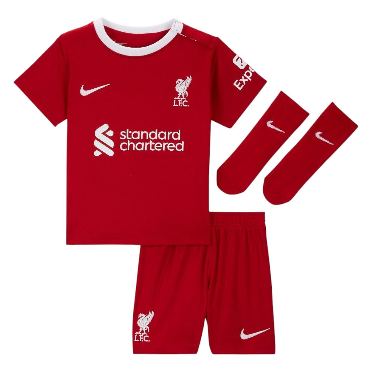 Nike Toddler Liverpool FC Home Football Kit Red 2023-24