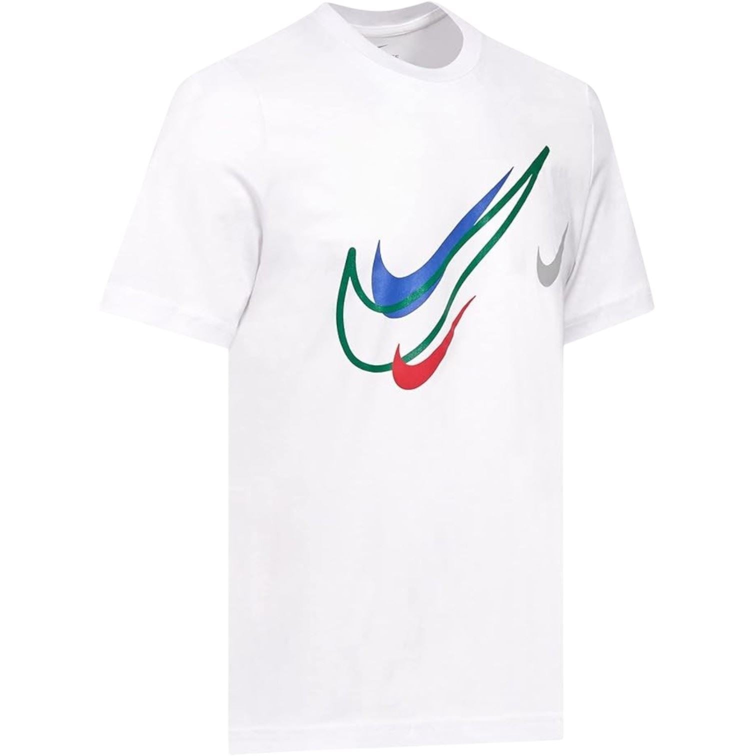 Nike Mens Court Multi Swoosh Logo T-Shirt White