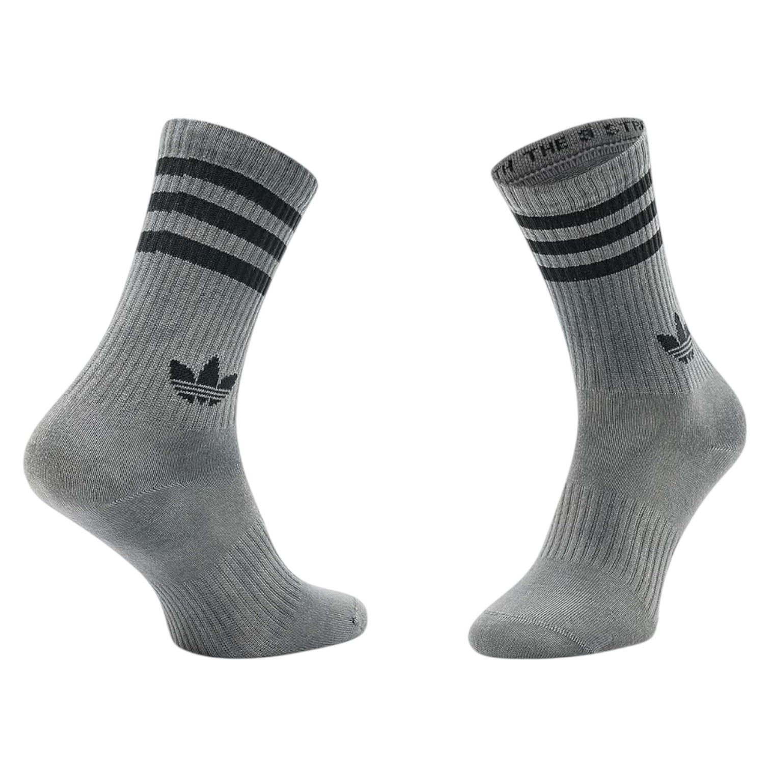 Adidas 3-Stripes Trefoil Unisex Batik 2 Pack Socks Grey/Orange