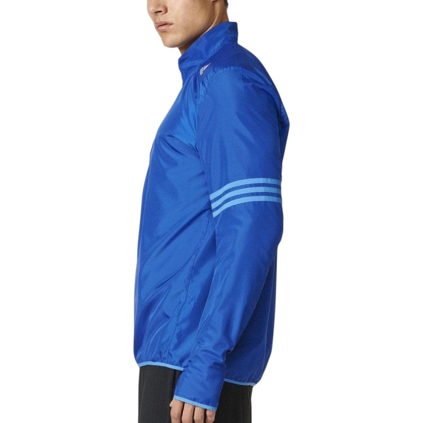 Adidas Mens Response Windbreaker Jacket Blue