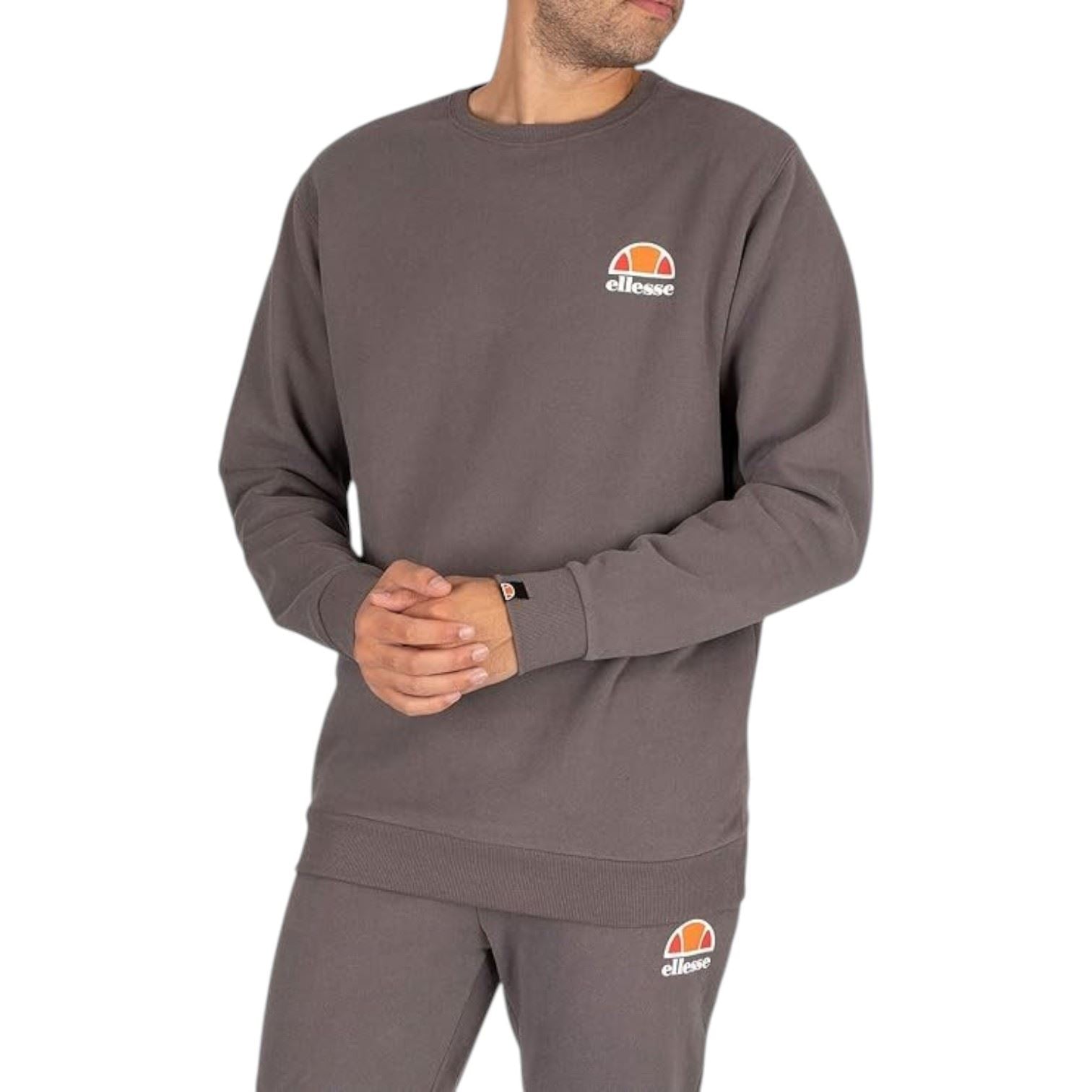 Ellesse Mens Diveria Sweatshirt Dark Grey