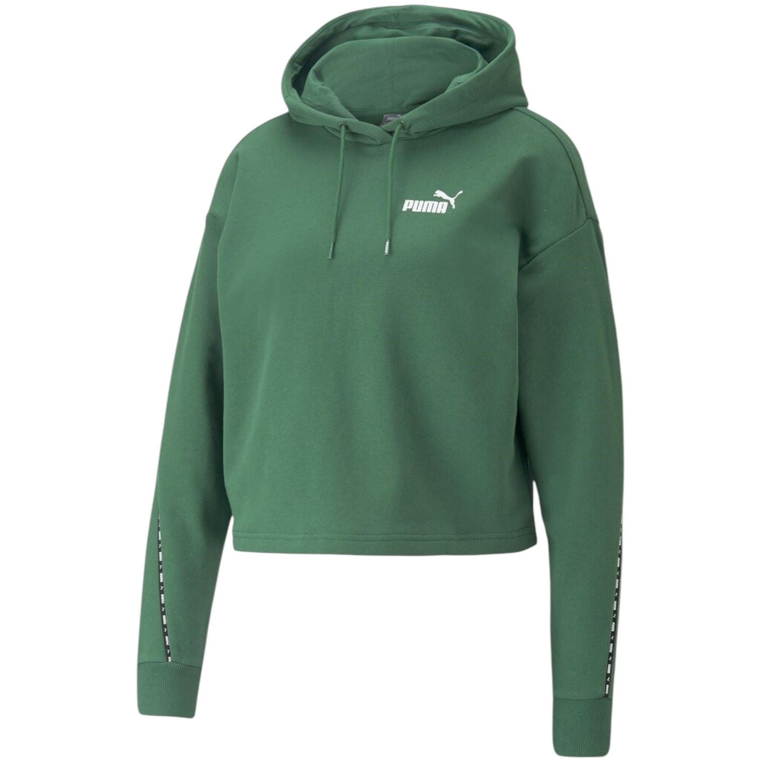 Puma Womens Power Tape Hoodies Green