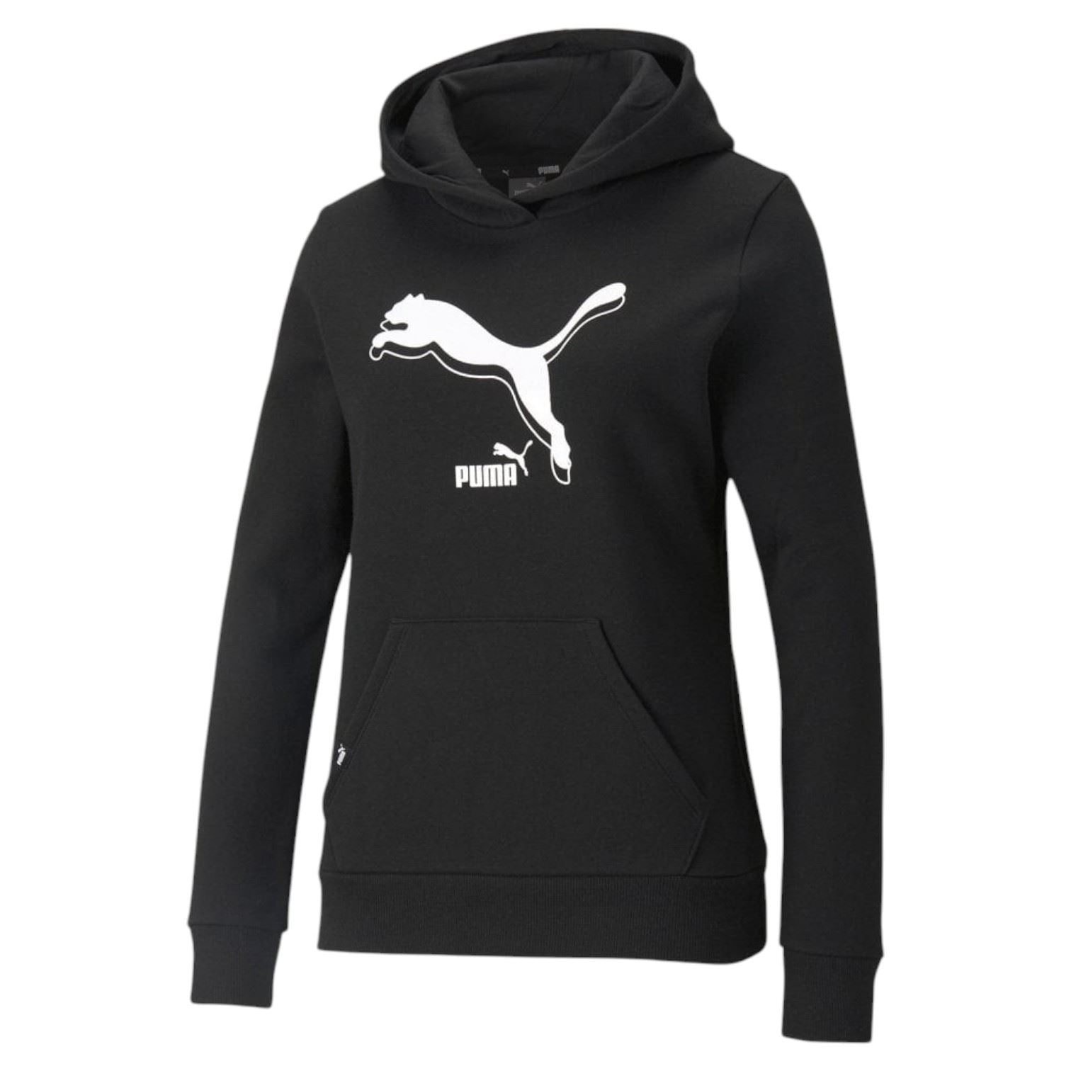 Puma Womens Power Cat Logo Hoodie Black