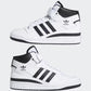 adidas Mens Forum Mid-Top Trainer White/Black