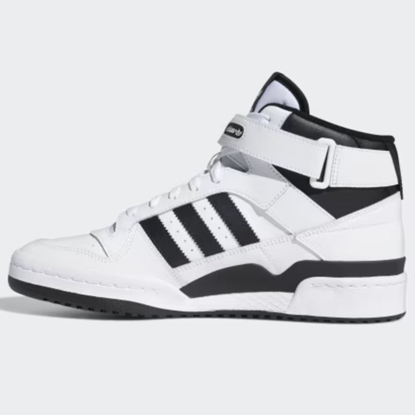 adidas Mens Forum Mid-Top Trainer White/Black