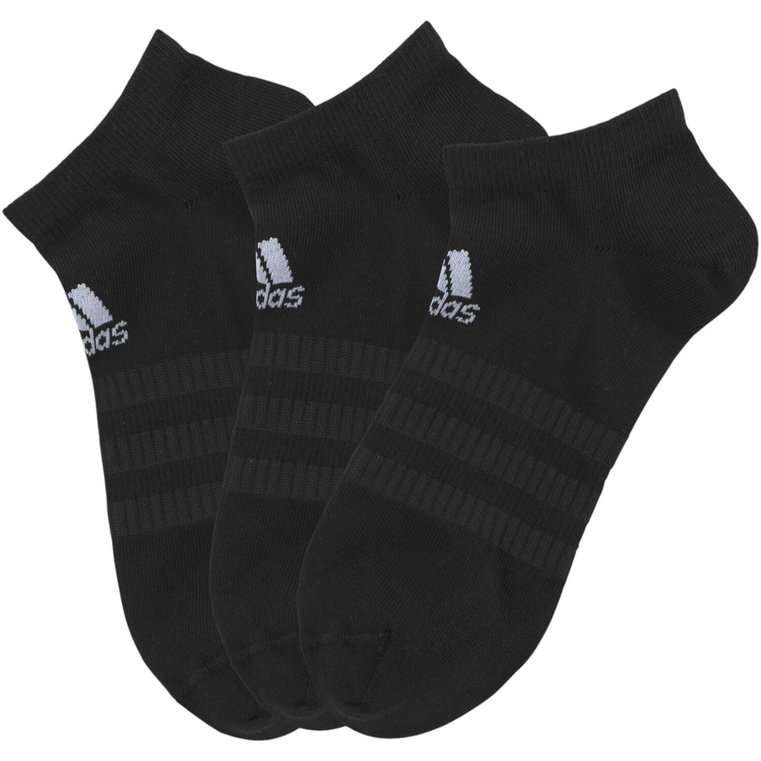 Adidas Unisex Light Low Performance 3 Pack Socks Black