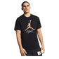 Nike Jumpman Jordan Logo Mens Flight Crew Neck Athletic T-Shirt Black