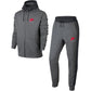 Nike Air Mens Fleece Full Tracksuit Bottom Full Zip Hoodie Grey