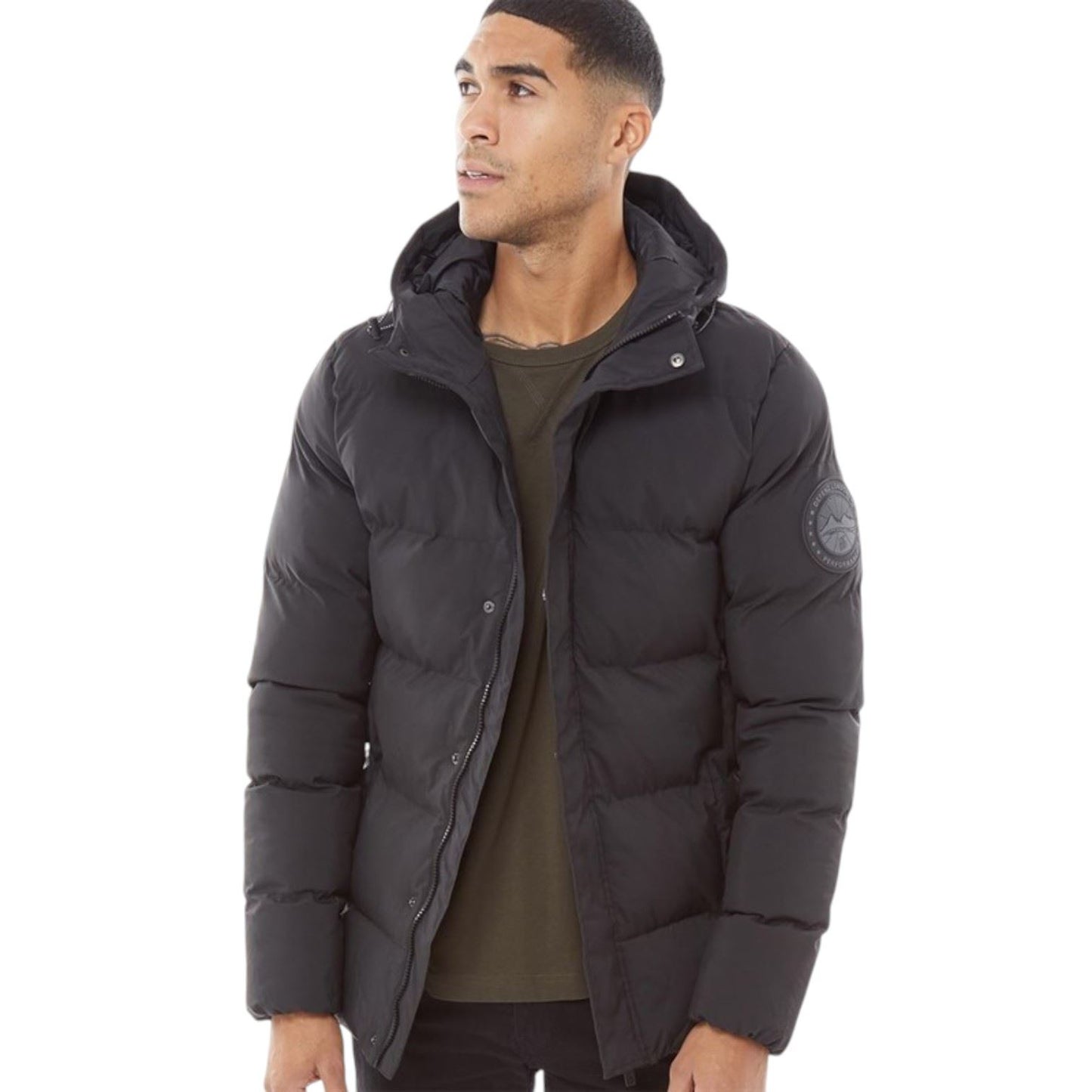 Defend London Mens Bubble Jacket Black