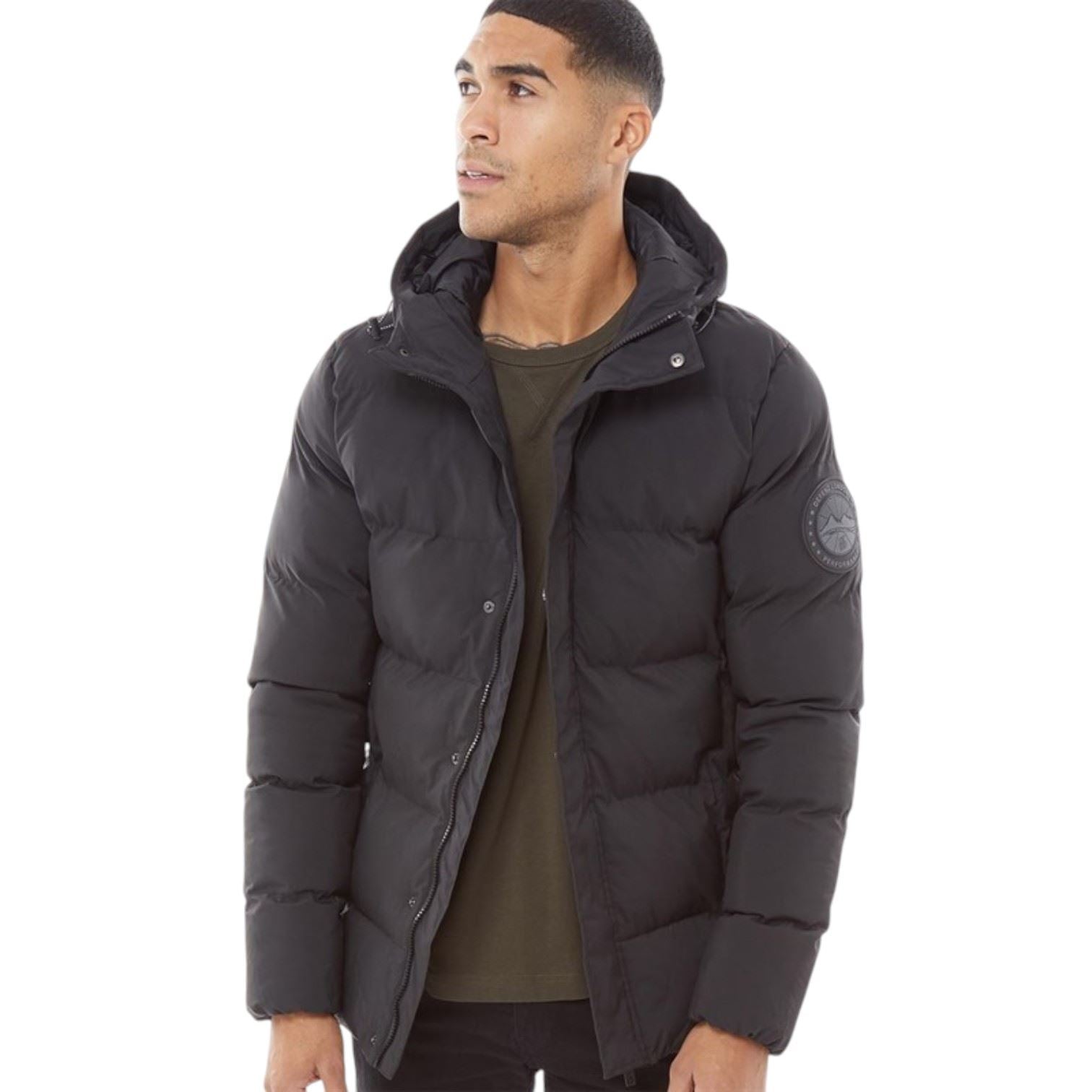 Defend London Mens Bubble Jacket Black