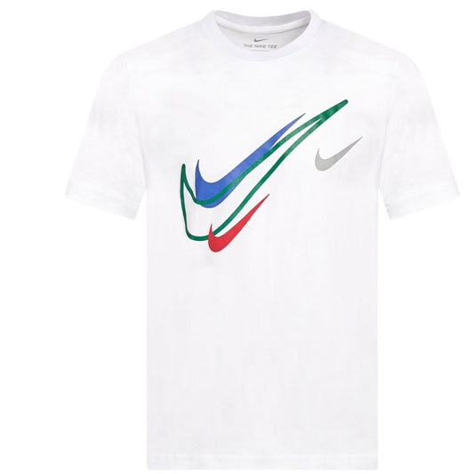 Nike Mens Court Multi Swoosh Logo T-Shirt White