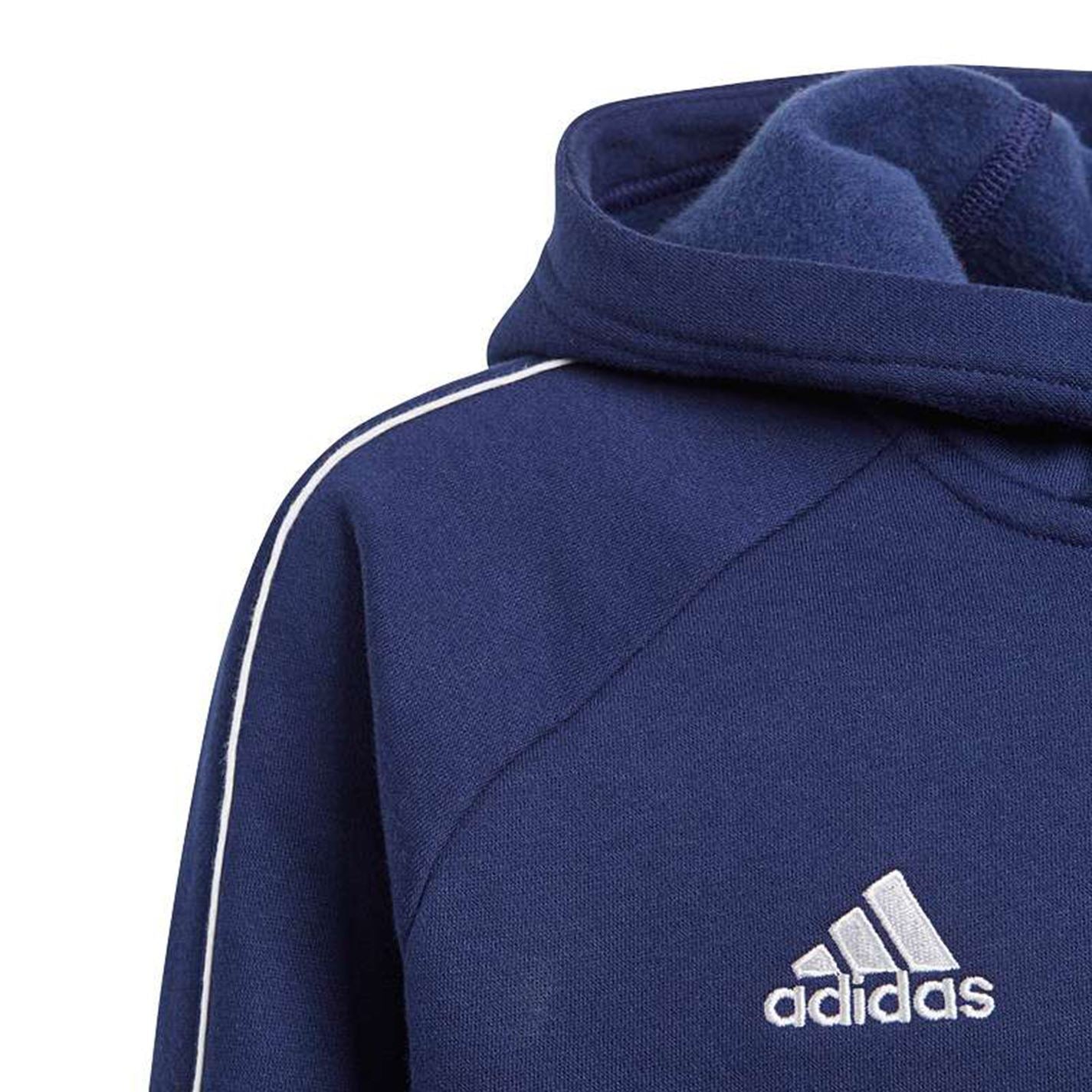 Adidas Kids Core 18 Hoodie Jacket Dark Blue/White