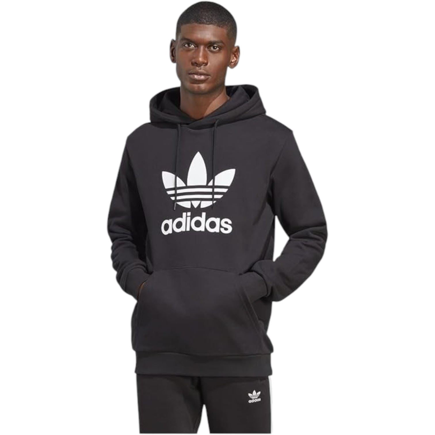 Adidas Mens Originals Trefoil Hoodie Black