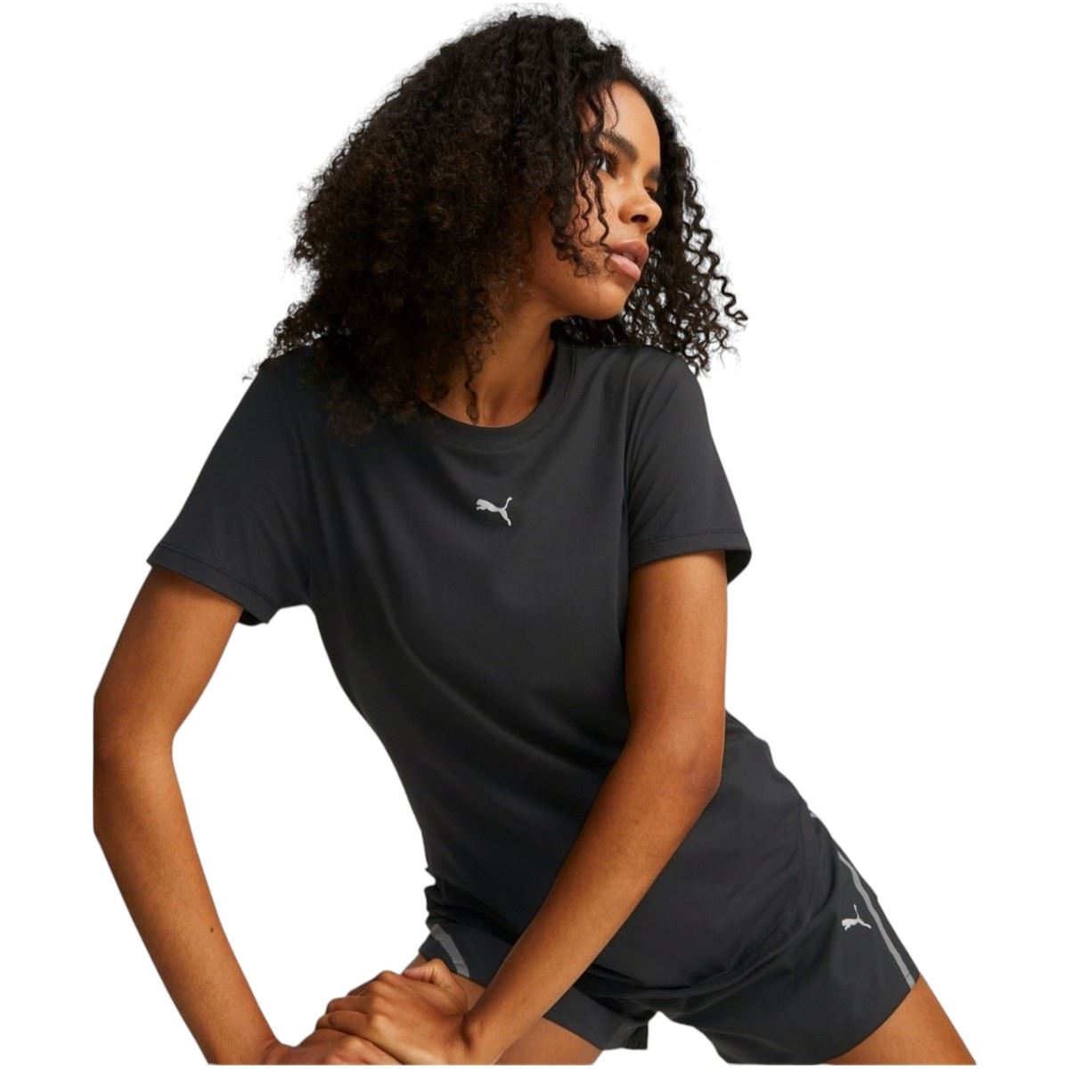 Puma Womens Run Cloudspun T-Shirt Black