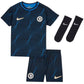 Nike Infant Chelsea Away Baby Mini Kit Blue 2023-24