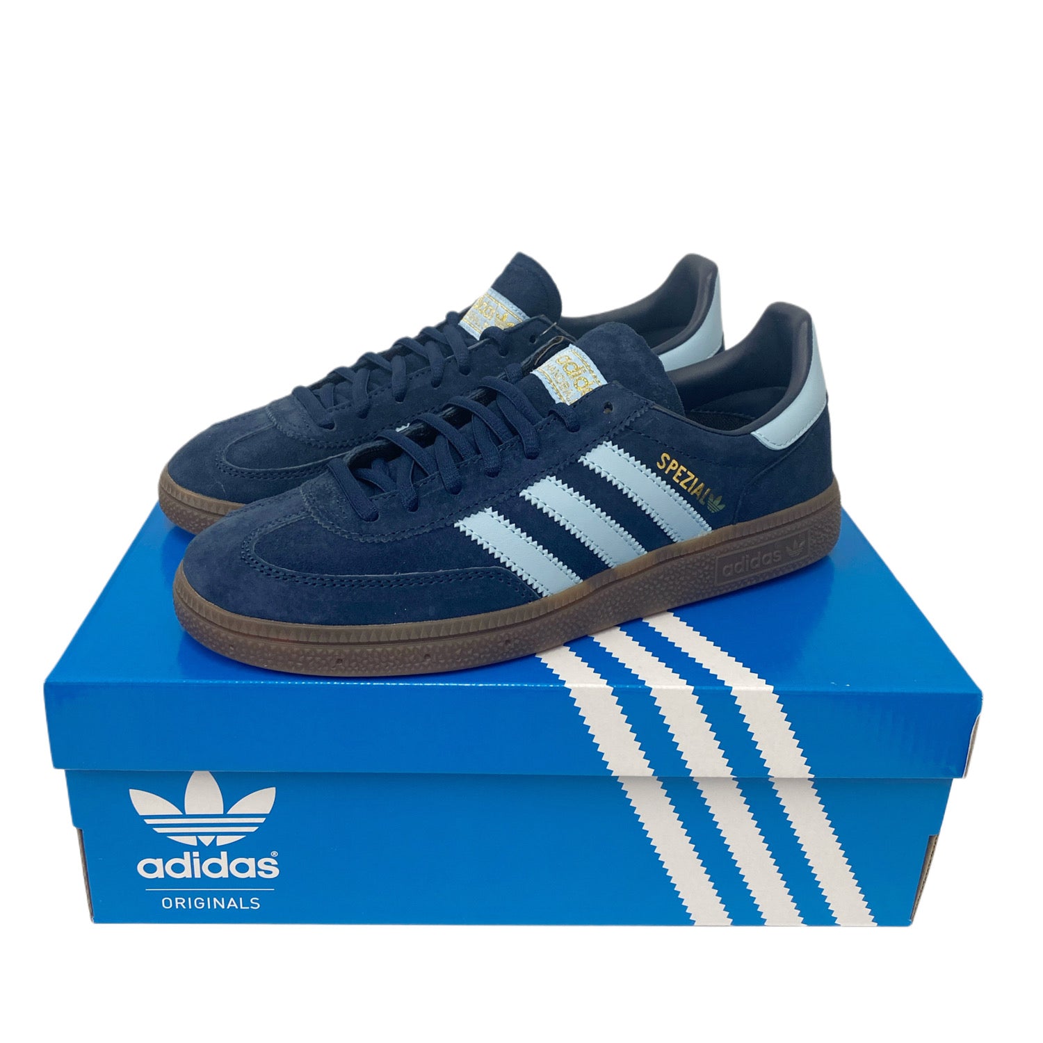 Mens fashion blue trainers