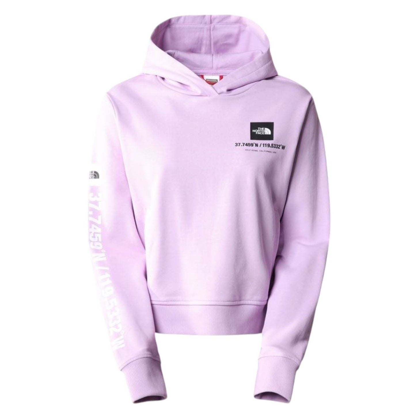 The North Face Womens Coordinates Crop Hoodie Purple