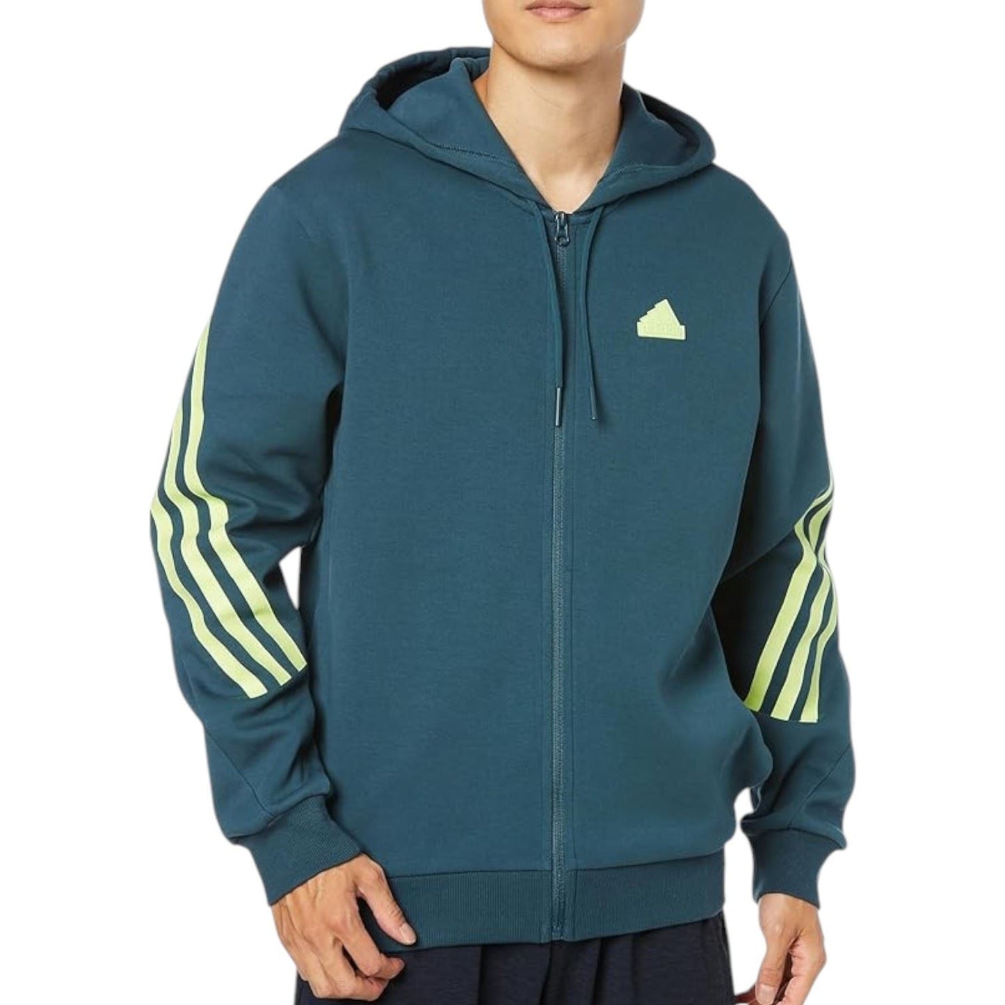 Adidas Mens Future Icons 3-Stripes Full Zip Jacket Green