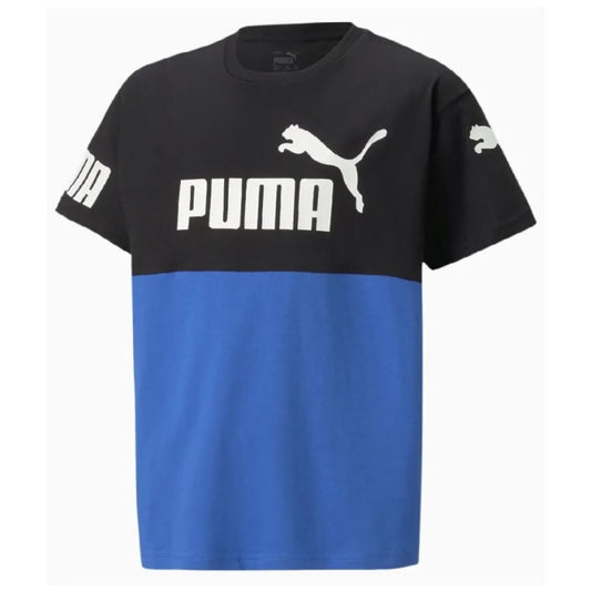 Puma Kids Power Crew Neck T-Shirt Blue