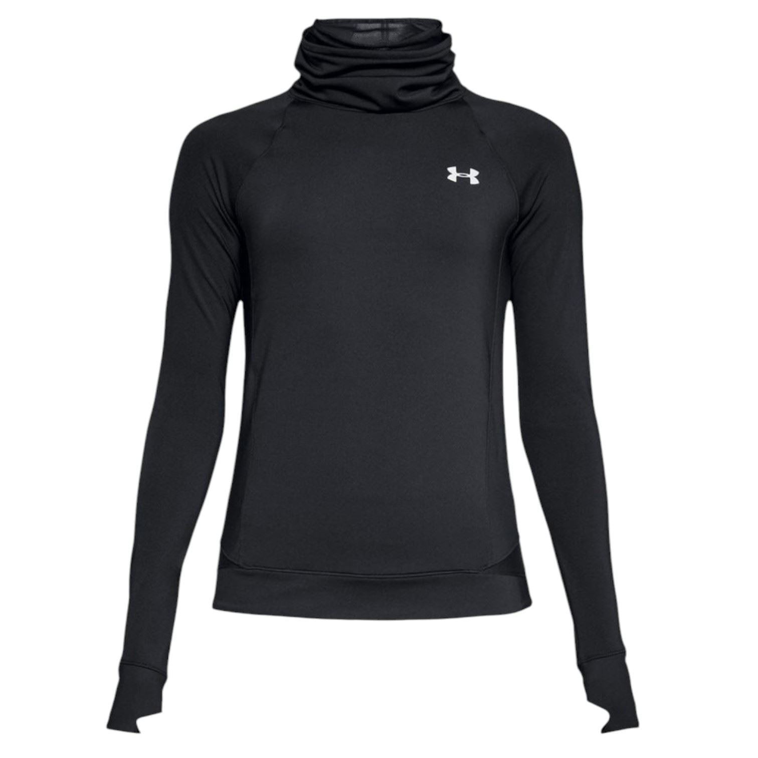 Under Armour Womens CG Reactor Run Funnel Warm-up Top Black