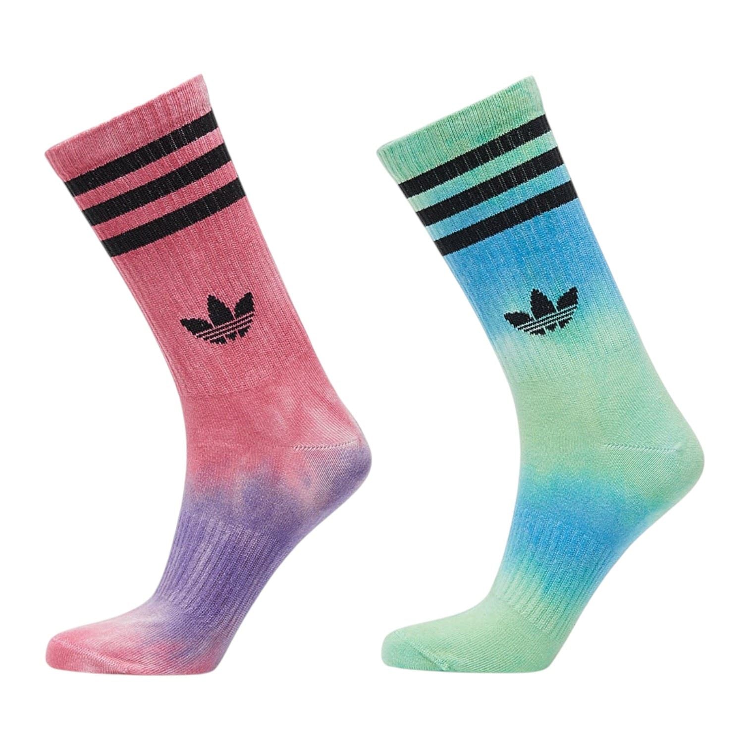 Adidas 3-Stripes Trefoil Unisex Batik 2 Pack Socks Pink/Blue