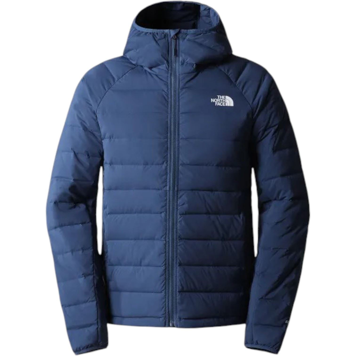 The North Face Mens Bellaview Stretch Down Hooded Jacket Blue