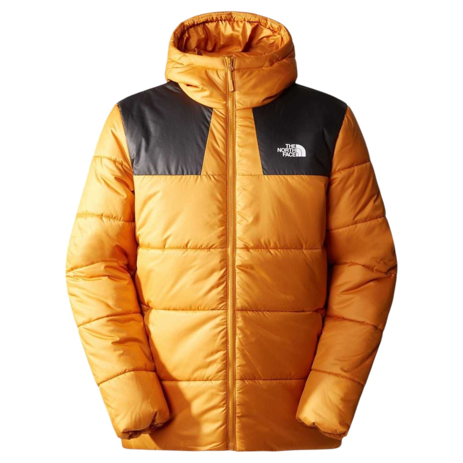 The North Face Logo Mens Massif Down Puffer Jacket Orange