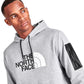 The North Face Mens Woven Poket Logo Hoodie Grey