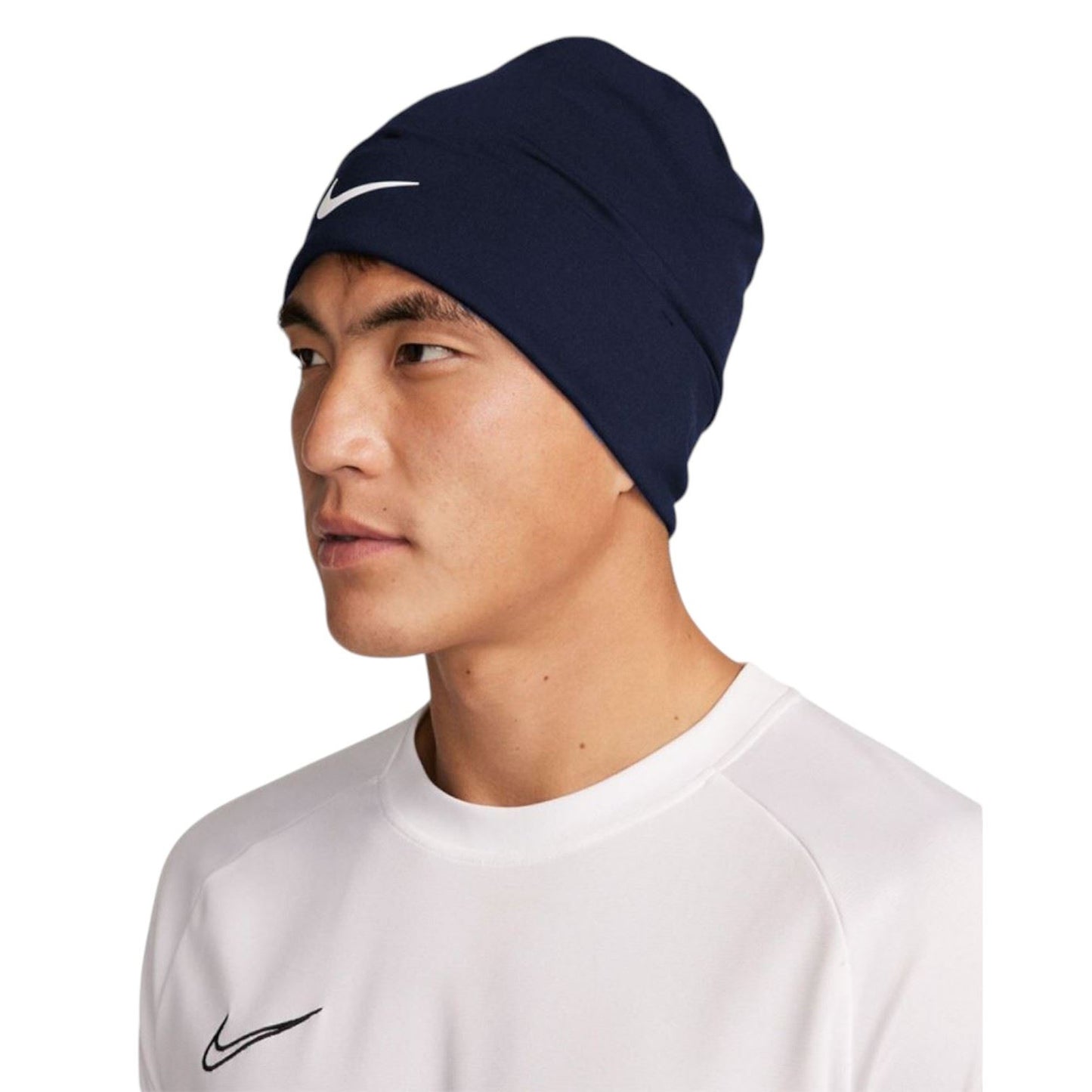 Nike Adults Dri-fit Cuff Peak Beanie Navy