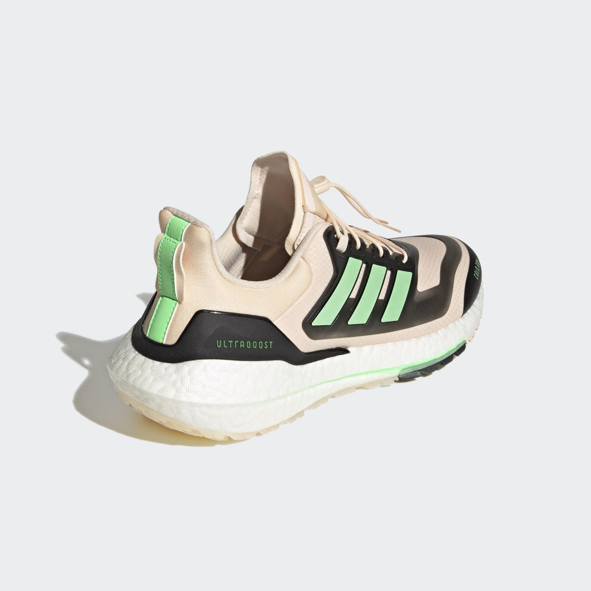 adidas Mens Ultraboost 22 COLD.RDY 2.0 Running Shoes Orange/Green