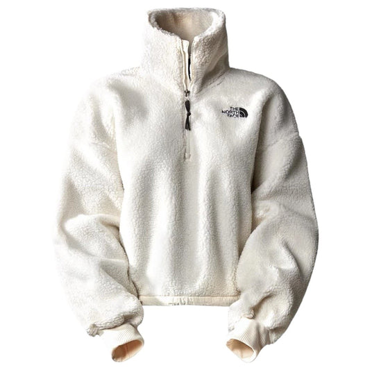 The North Face Womens Platte Sherpa High -Pile Fleece Jacket White