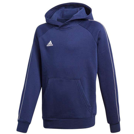 Adidas Kids Core 18 Hoodie Jacket Dark Blue/White